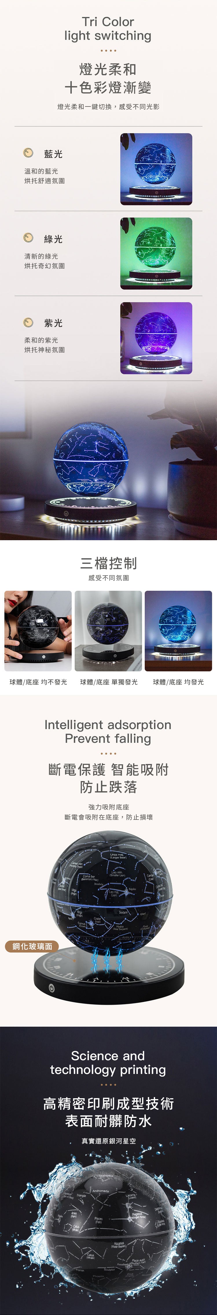 家居生活雜貨舖 磁浮星系小夜燈