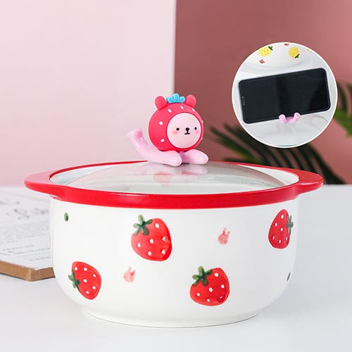 家居生活雜貨舖 水果萌寵多功能泡麵蓋碗