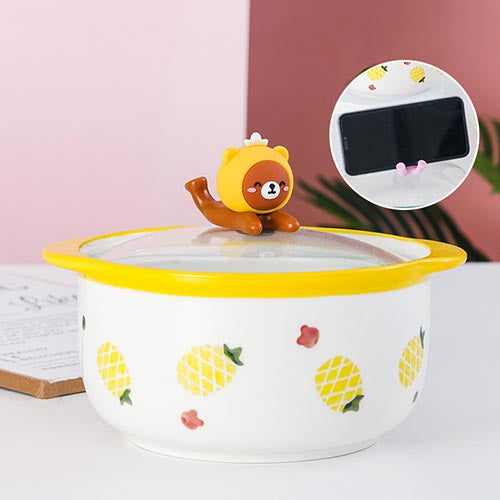 家居生活雜貨舖 水果萌寵多功能泡麵蓋碗