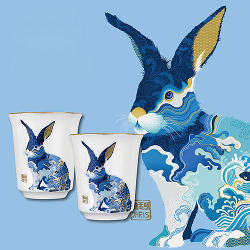 TALES 神話言 2023揚眉兔氣-藝術骨瓷雙杯組