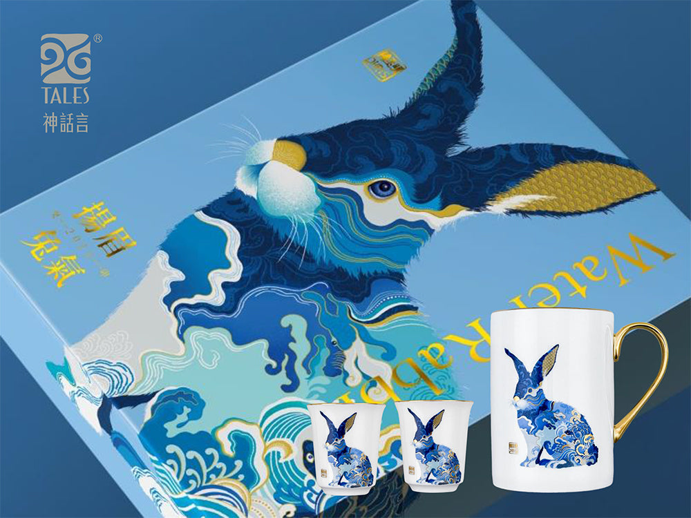 TALES 神話言 2023揚眉兔氣-藝術骨瓷雙杯組
