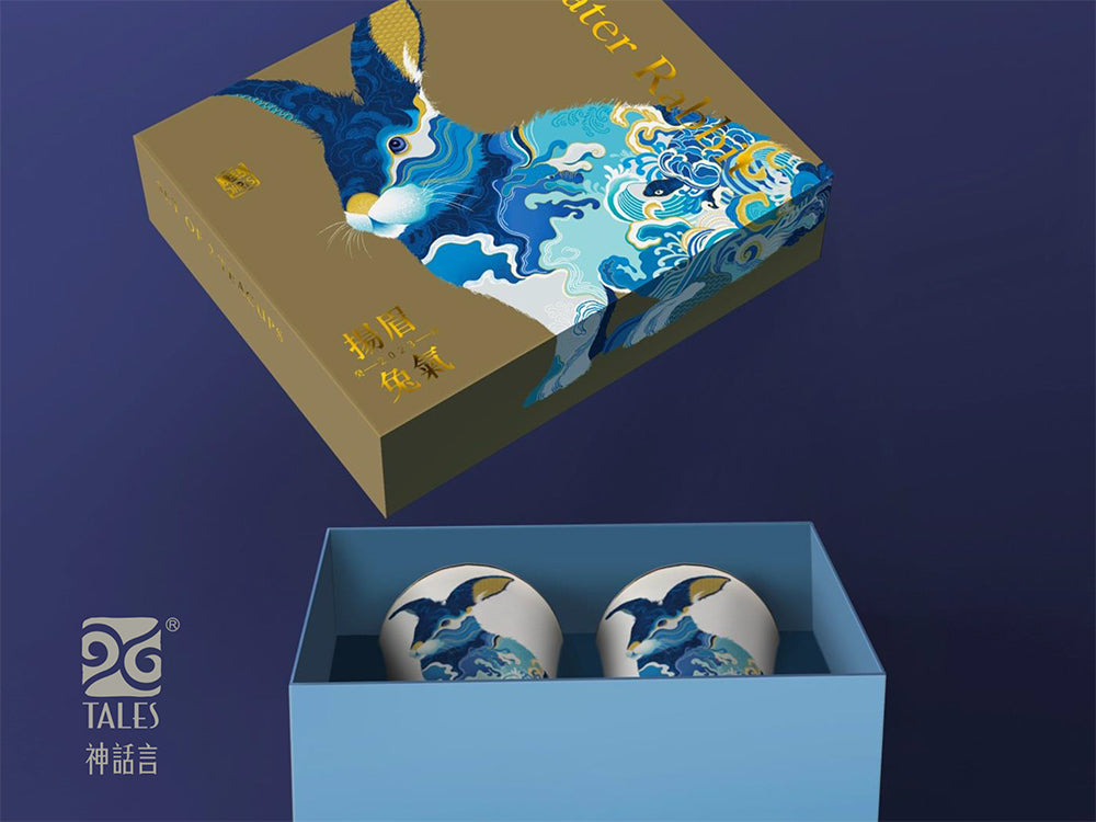 TALES 神話言 2023揚眉兔氣-藝術骨瓷雙杯組