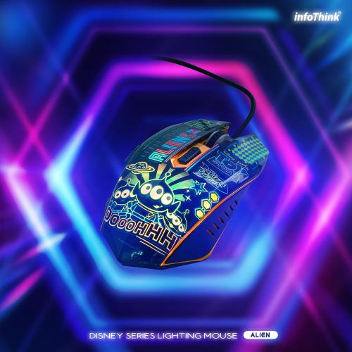 InfoThink 迪士尼系列 炫光滑鼠(三眼怪款/史迪奇款)