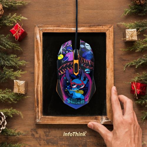 InfoThink 迪士尼系列 炫光滑鼠(三眼怪款/史迪奇款)