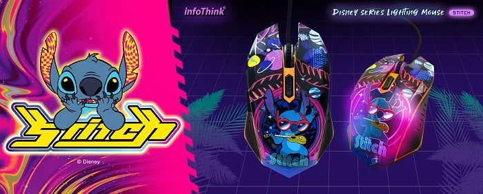 InfoThink 迪士尼系列 炫光滑鼠(三眼怪款/史迪奇款)