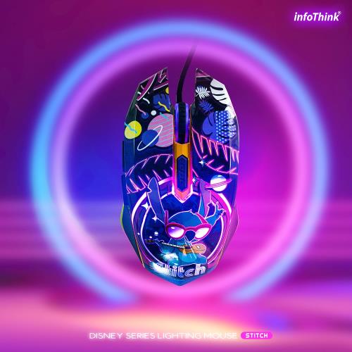 InfoThink 迪士尼系列 炫光滑鼠(三眼怪款/史迪奇款)
