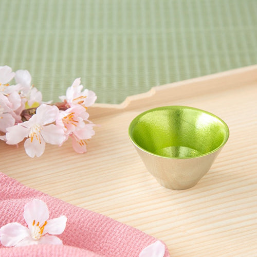 日本 能作 喜宴杯-綠