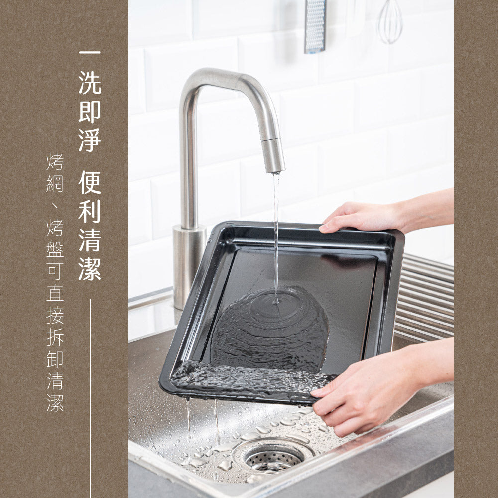 KINYO 32L雙層玻璃旋風烤箱 EO-486