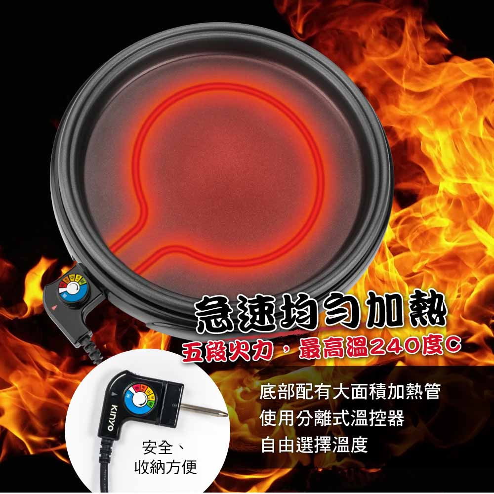 KINYO 37cm電烤盤 BP-063