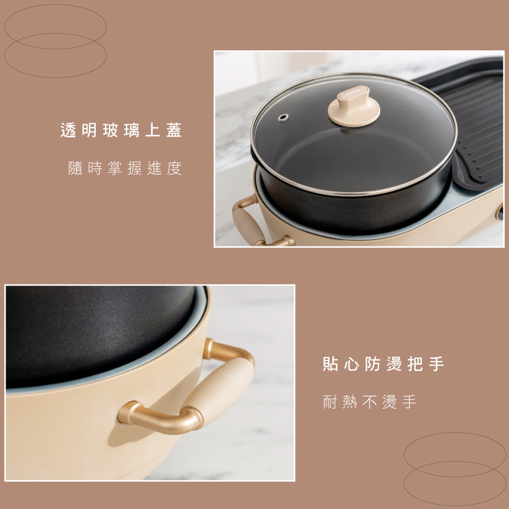 KINYO 雙溫控火烤兩用爐 BP-092