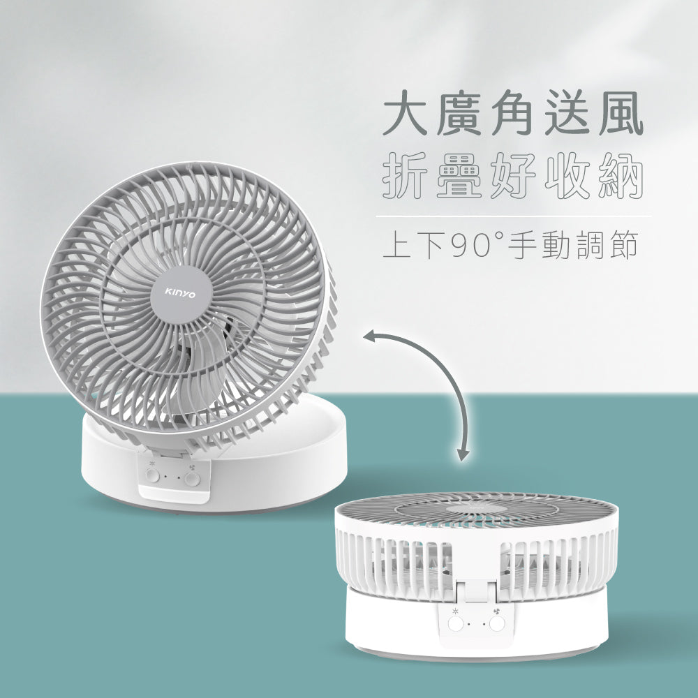 KINYO 摺疊桌掛三用扇 UF-8625