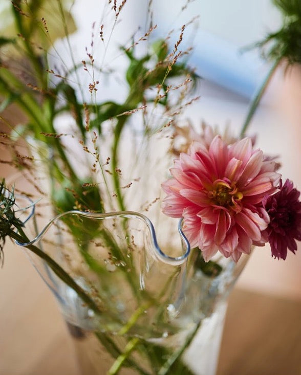 瑞典 sagaform Viva 透明花器-Small