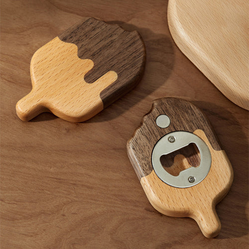 家居生活雜貨舖 木質冰棒磁吸開瓶器