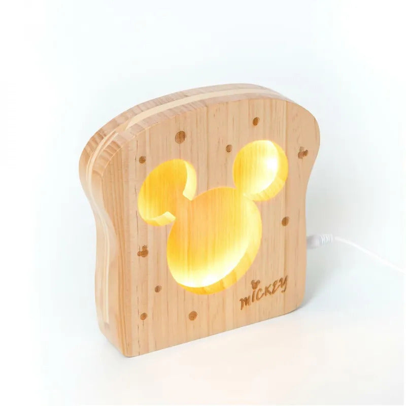 infoThink 米奇系列吐司造型實木燈