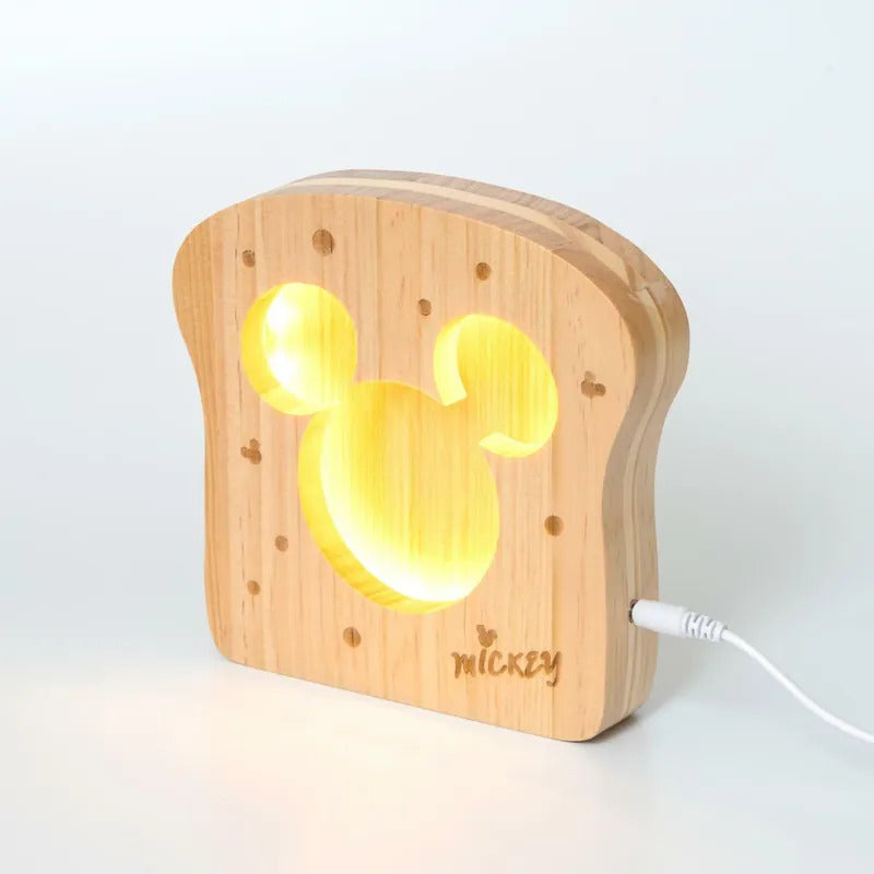 infoThink 米奇系列吐司造型實木燈