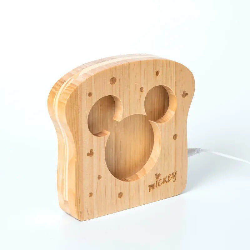 infoThink 米奇系列吐司造型實木燈