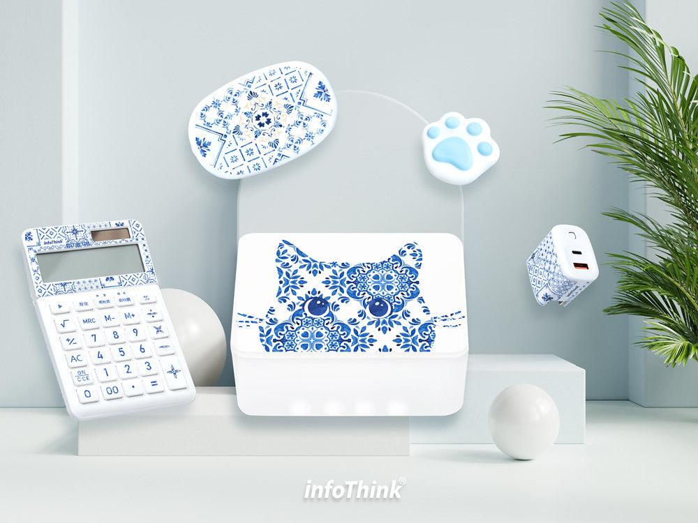 InfoThink 花磚系列LED補光美妝鏡