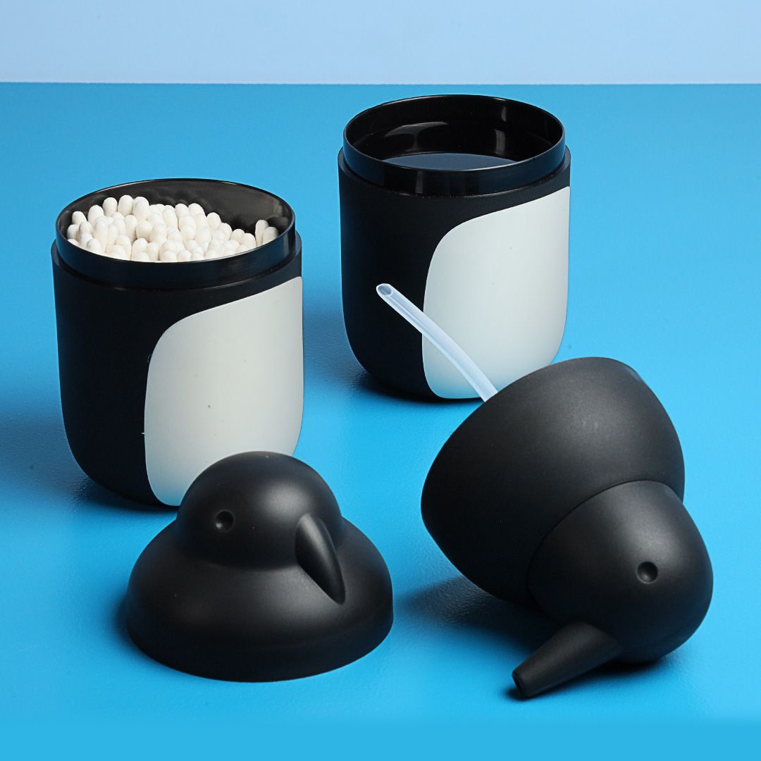 泰國 Qualy 冰原企鵝-皂液罐(黑色)