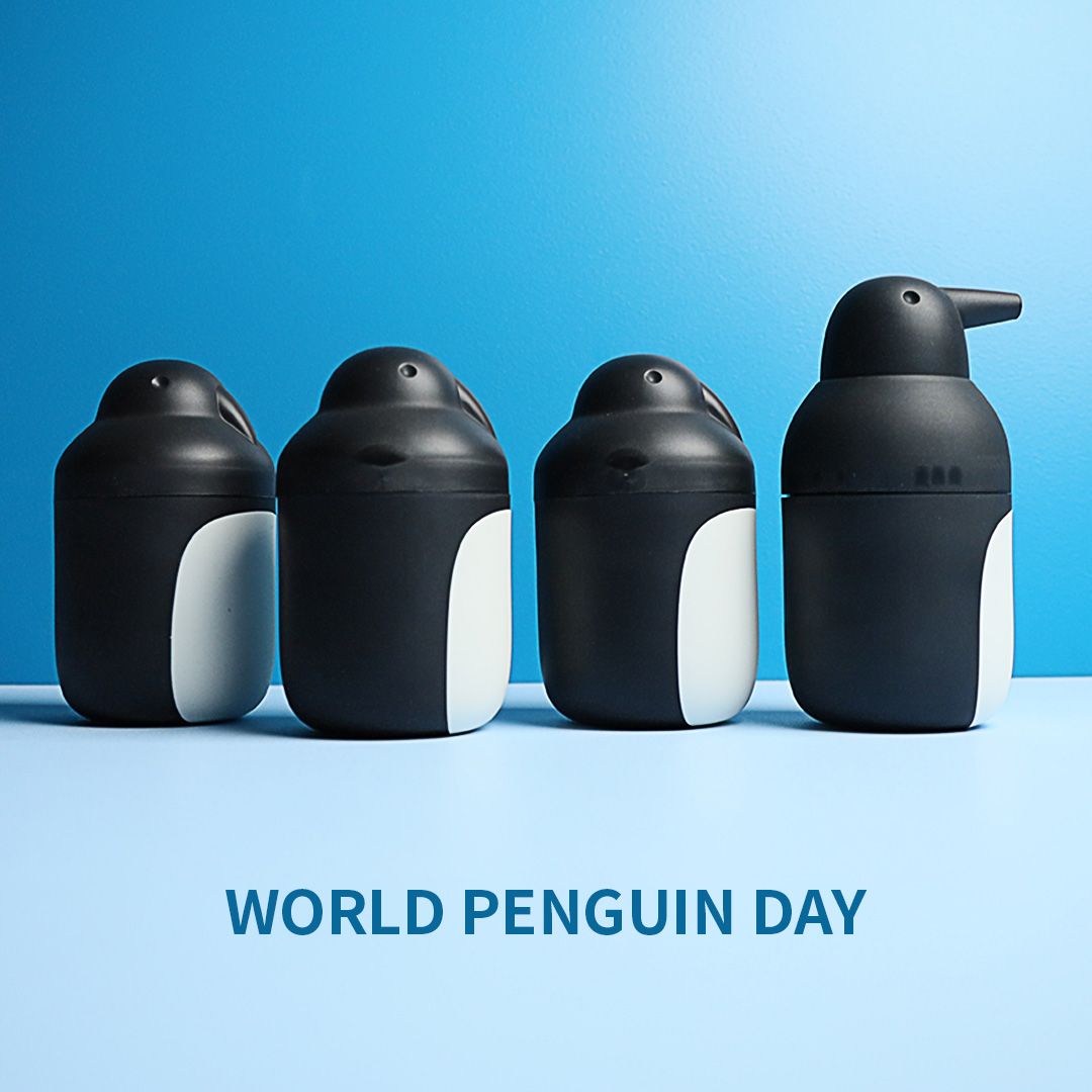 泰國 Qualy 冰原企鵝-收納罐(黑)