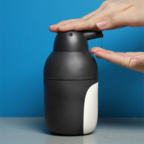 泰國 Qualy 冰原企鵝-皂液罐(黑色)