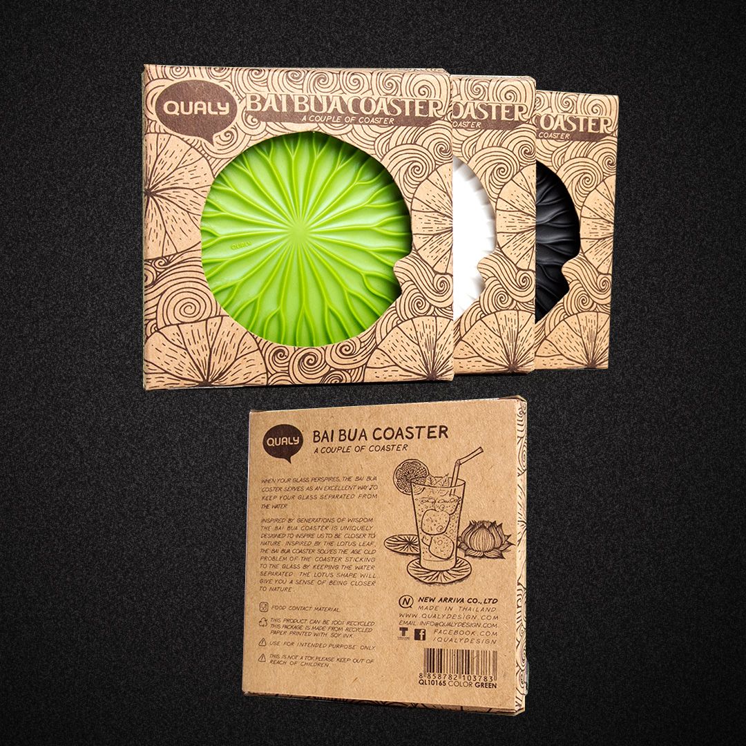 Qualy 荷葉杯墊 Bai Bua Coaster (2 pcs./set) 荷葉杯墊