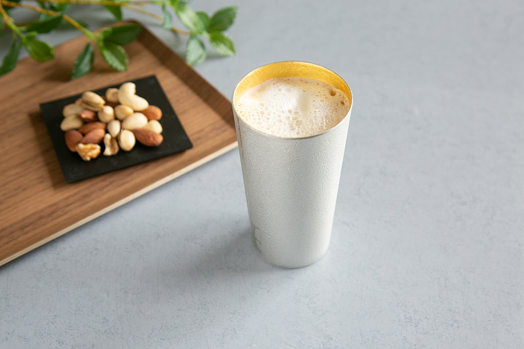 日本 能作 金箔經典純錫杯