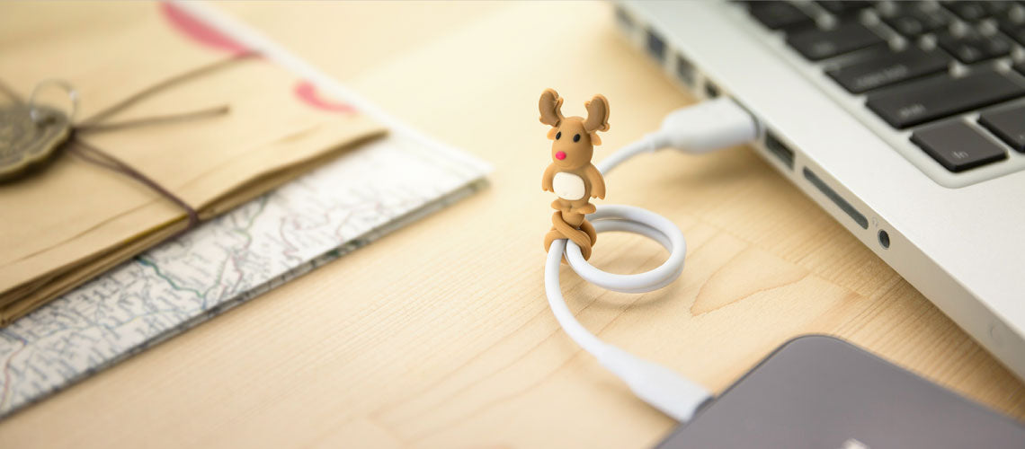 Bone蹦克 造型公仔Q束繩 收線器 捲線器 - Bone經典角色