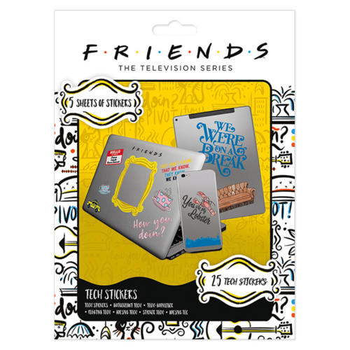 Pyramid International 【六人行】FRIENDS 3C科技貼紙組