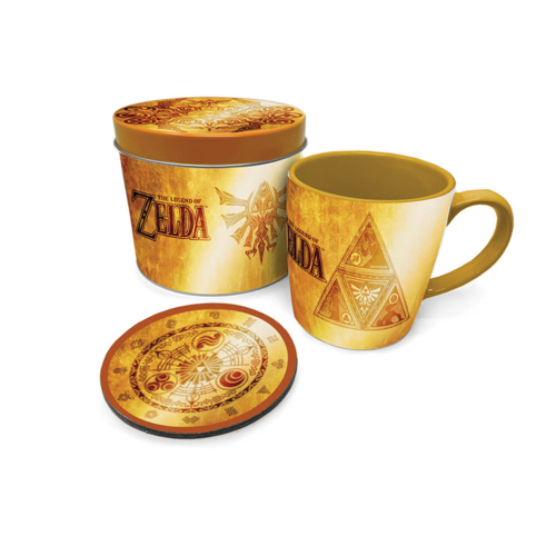 Pyramid International【任天堂】薩爾達傳說黃金禮物組(內含馬克杯、杯墊)