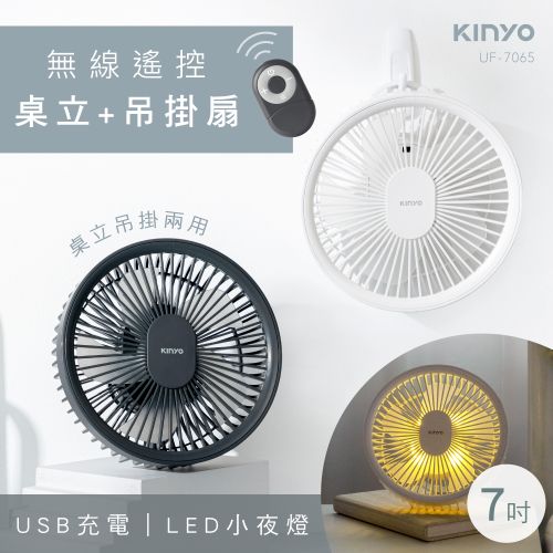 KINYO 無線遙控LED吊扇 UF-7065