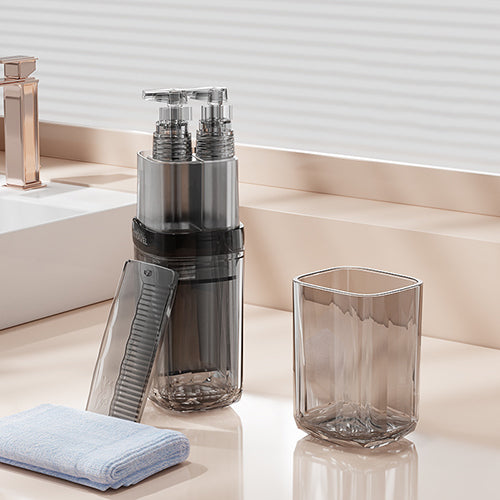 創意小物館 輕奢風六件套旅行洗漱杯套裝