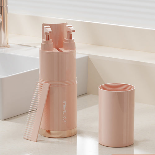 創意小物館 小清新五件套旅行洗漱杯套裝