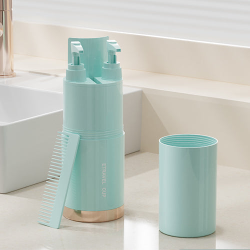 創意小物館 小清新五件套旅行洗漱杯套裝