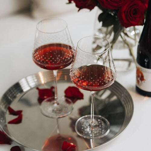 奧地利GRANDI 極光710水鑽紅酒杯 兩入組