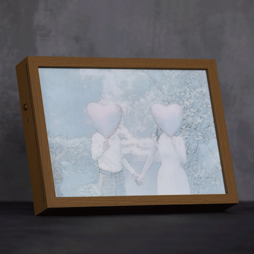 創意小物館 【照片客製】A4三色燈光裝飾畫