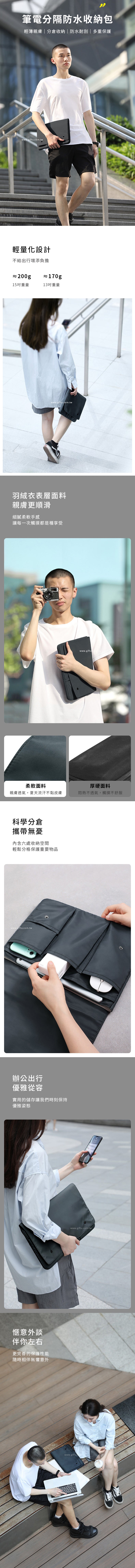 創意小物館 筆電分隔防水收納包