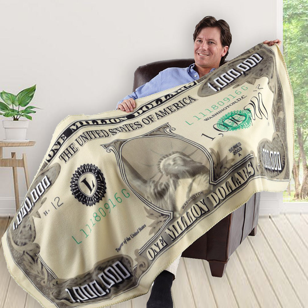 創意小物館 惡搞百萬美金鈔票造型毯