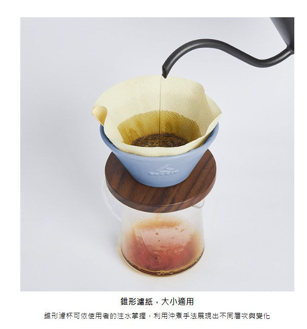 集瓷 cocera 咖啡事-Intuit直覺無把濾杯咖啡壺禮盒
