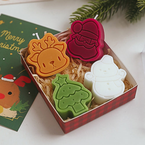 ♥家居生活雜貨舖 可愛聖誕香薰蠟燭禮盒