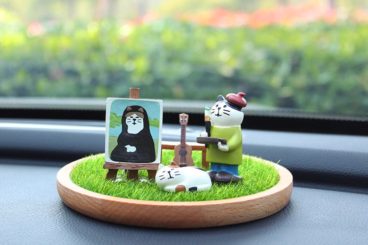 創意小物館 畫家貓圓盤套組