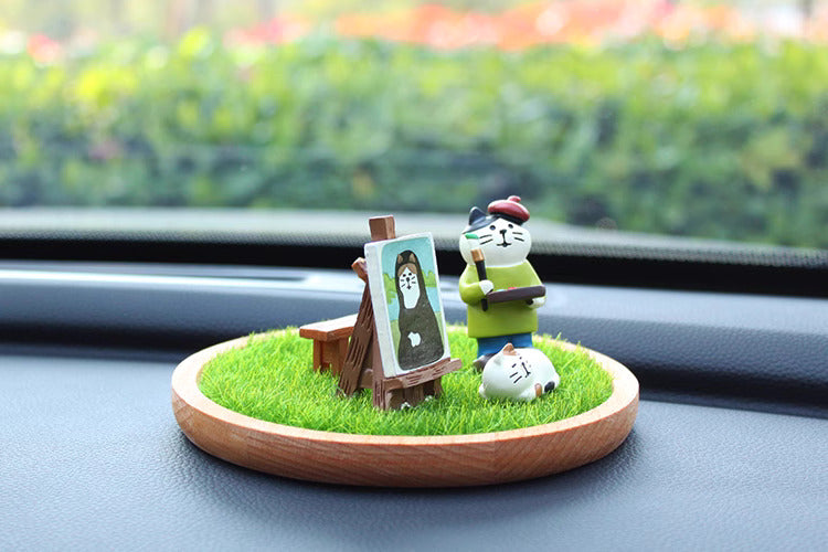 創意小物館 畫家貓圓盤套組