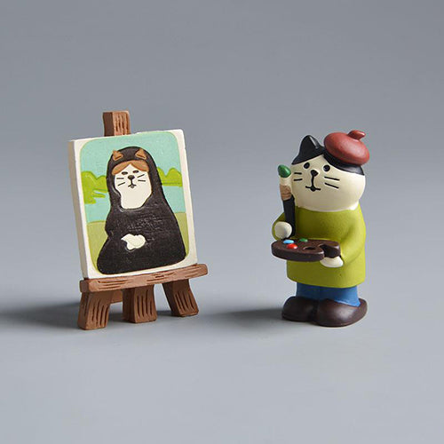 創意小物館 畫家貓圓盤套組