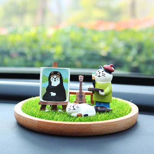 創意小物館 畫家貓圓盤套組