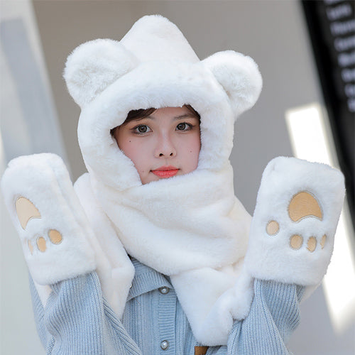 創意小物館 小熊暖暖一體帽