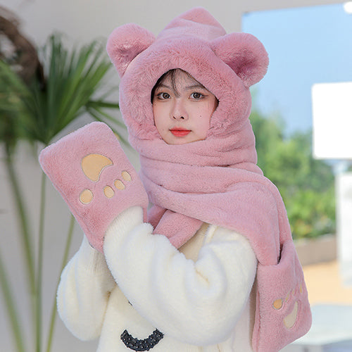 創意小物館 小熊暖暖一體帽