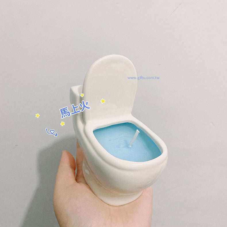 家居生活雜貨舖 迷你馬桶香氛蠟燭