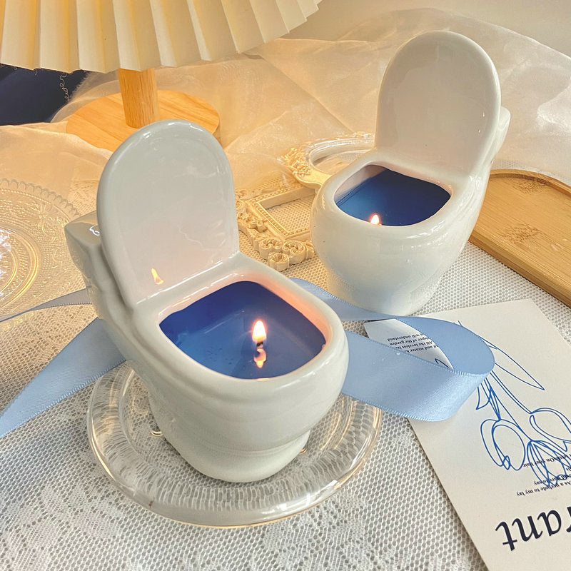 家居生活雜貨舖 迷你馬桶香氛蠟燭