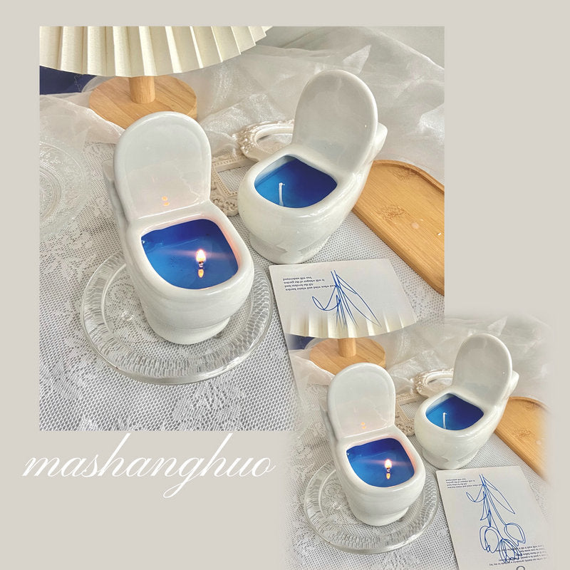 家居生活雜貨舖 迷你馬桶香氛蠟燭