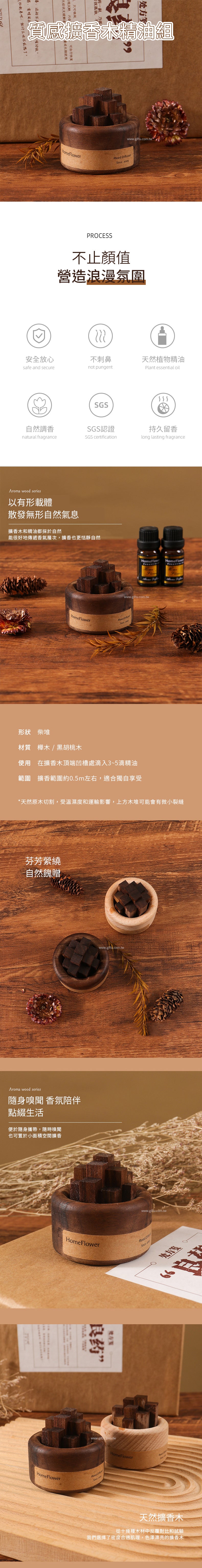 家居生活雜貨舖 質感擴香木精油組