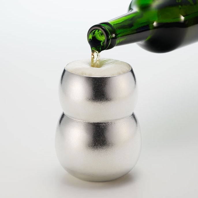 日本 能作 双圓啤酒杯